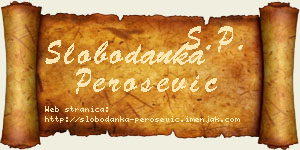 Slobodanka Perošević vizit kartica